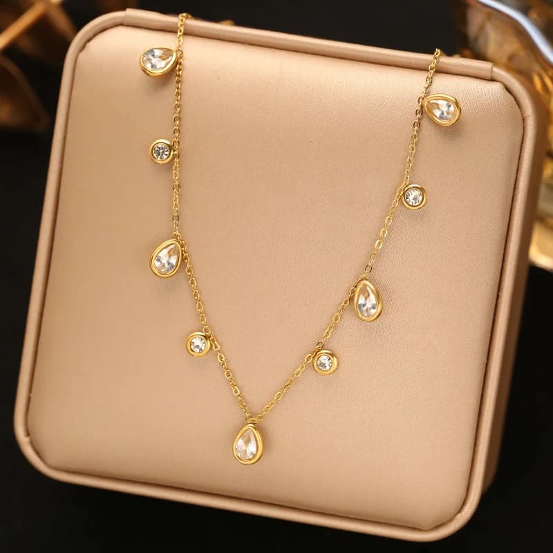 Collier chaîne épaisse dorée
