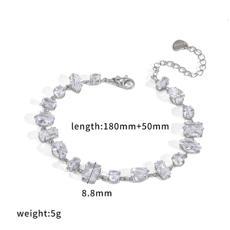 Bracelet chaîne à perles métalliques texturées