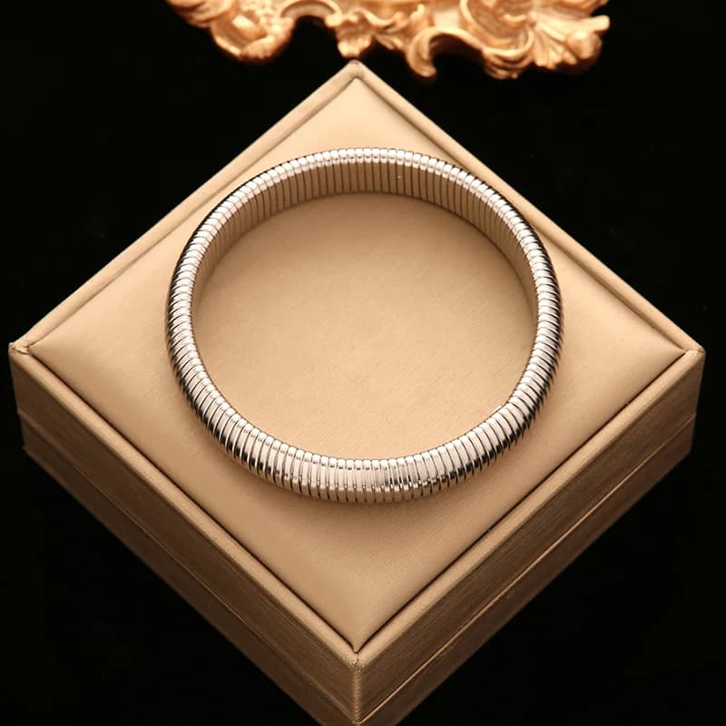 Bracelet chaîne cubaine doré