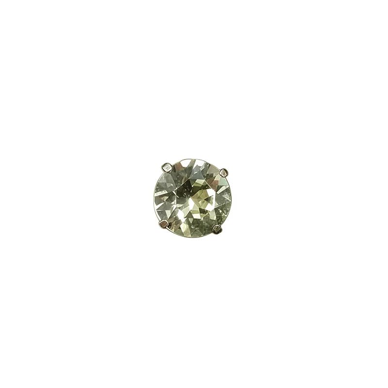 Piercing hélice spiralé en titane avec zircone cubique, 16G