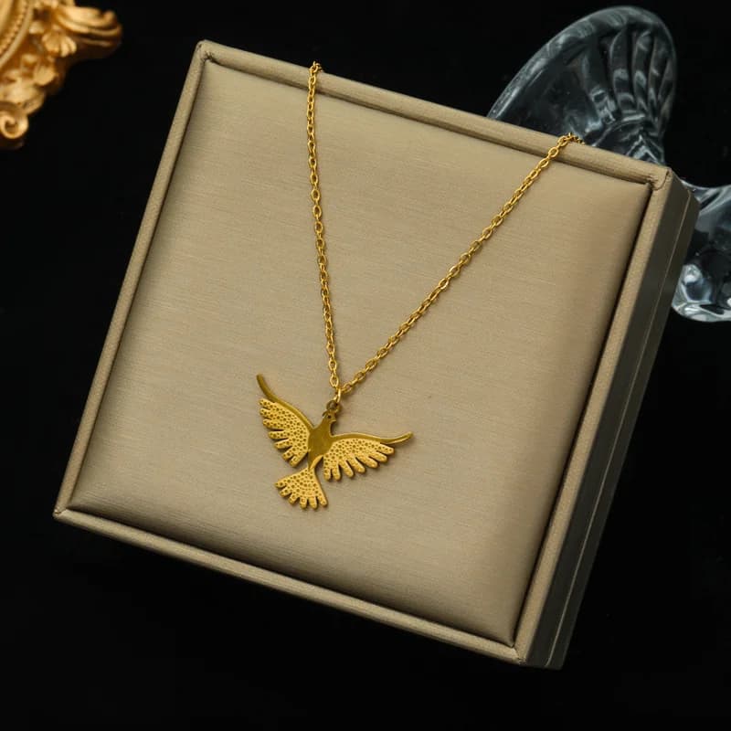 Collier chaîne clavicule pendentif abeille