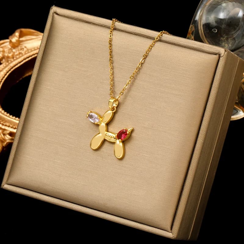 Collier pendentif Chien Ballon