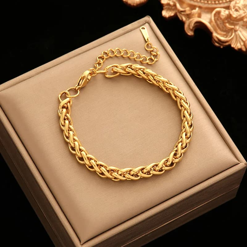 Bracelet émaillé blanc pour femme
