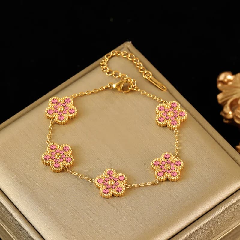 Bracelet Chaîne Papillon en Zircone Cubique