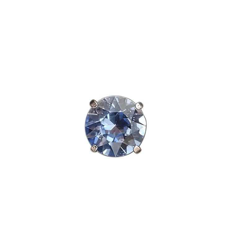 Piercing hélice spiralé en titane avec zircone cubique, 16G