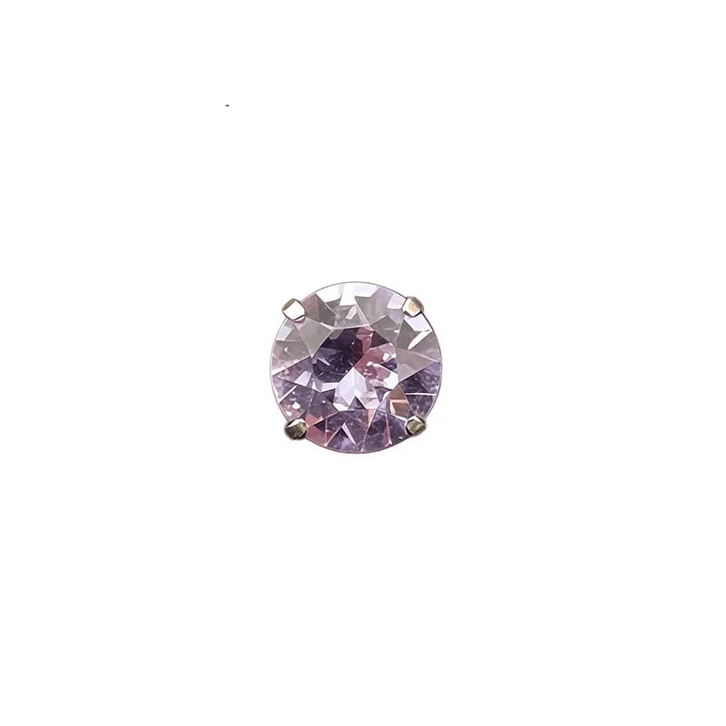 Piercing hélice spiralé en titane avec zircone cubique, 16G