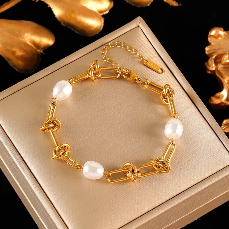 Ensemble Collier et Bracelet Chaîne Zircon