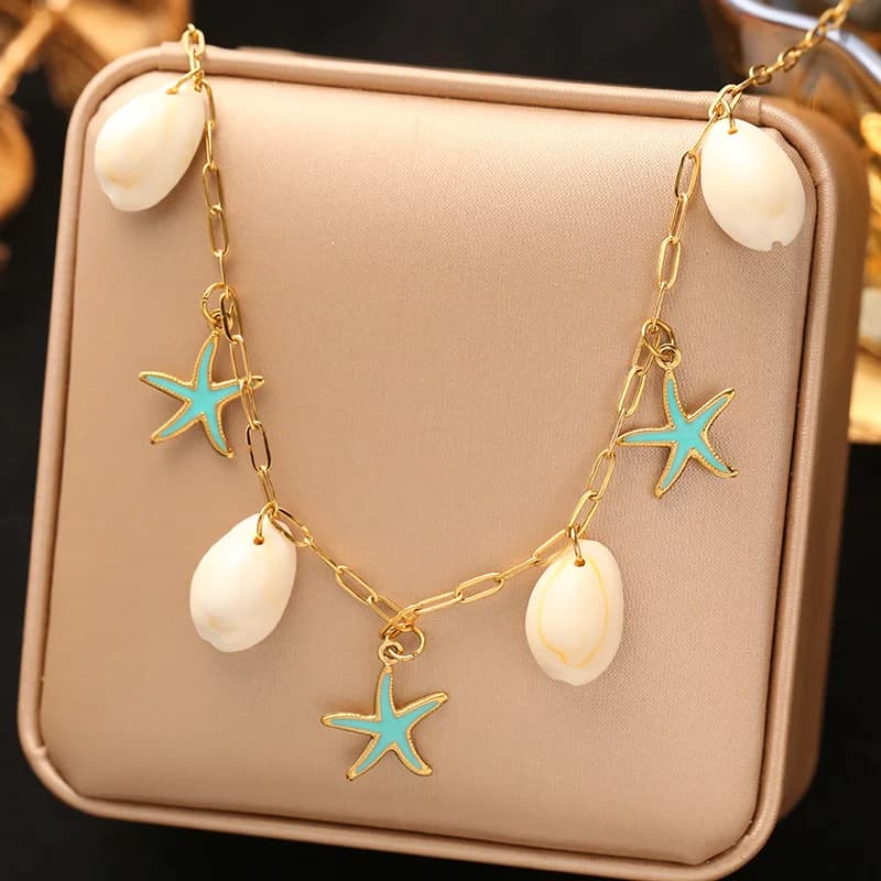 Collier pendentif cerise chili