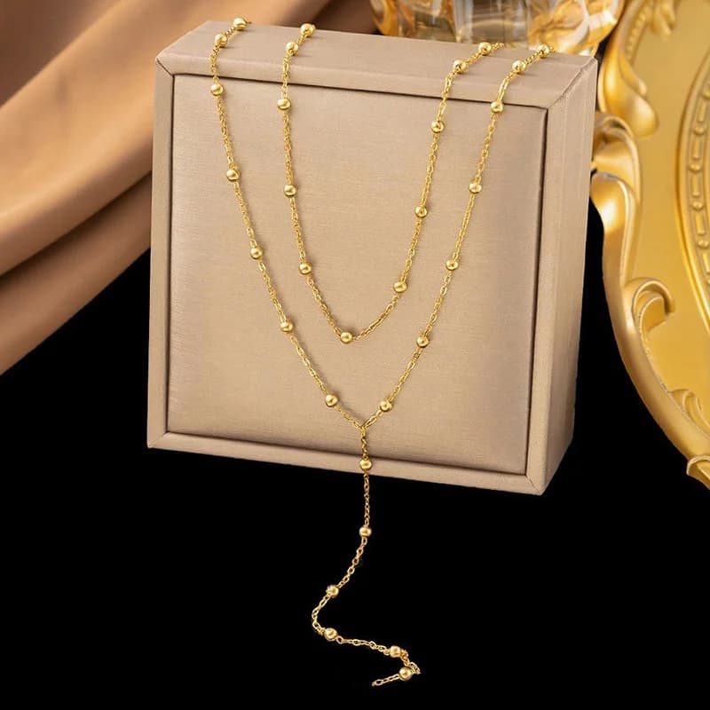 Collier chaîne épaisse dorée