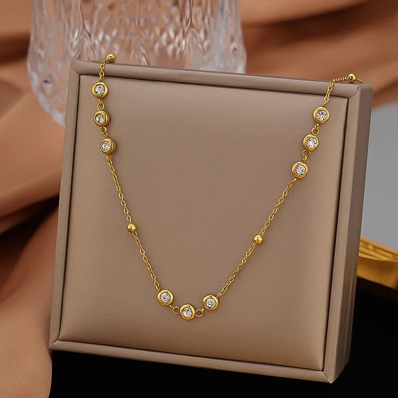 Collier chaîne épaisse dorée
