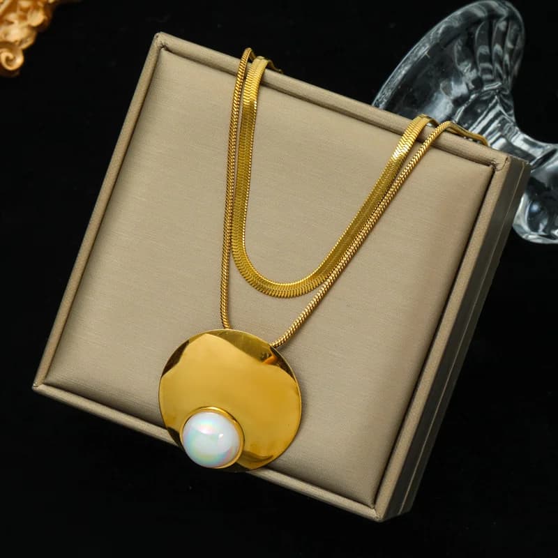 Collier Choker Chaîne Épaisse Dorée