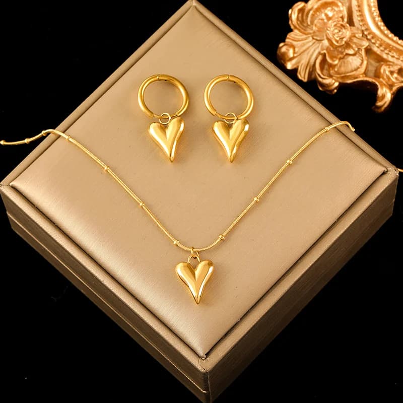 Parure Collier et Boucles d'Oreilles Pendentif Étoile de Mer et Perle Nacrée