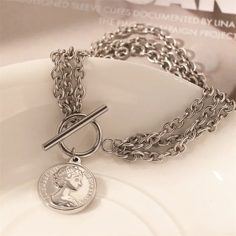 Bracelet rigide à perles cœur, couleur argent