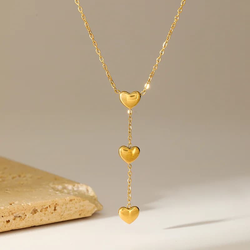 Collier Pendentif Coeur Charmant Doré