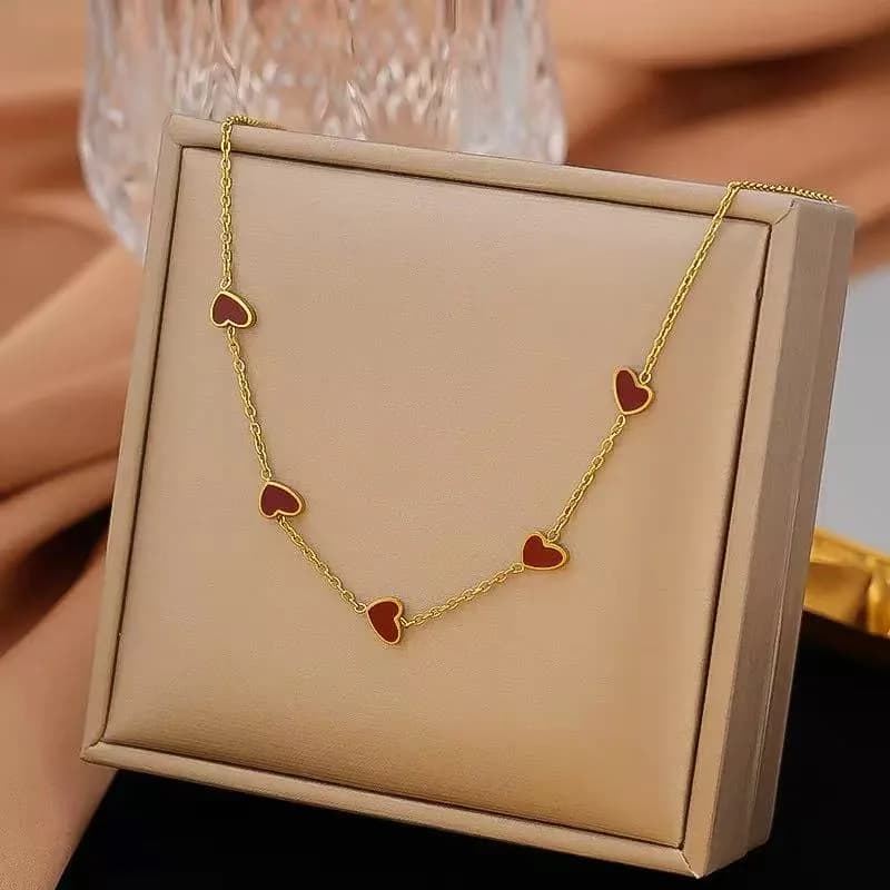 Collier ras-de-cou pendentif cœur créatif