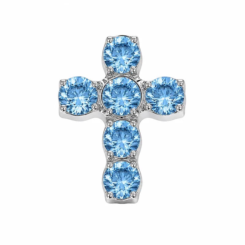 Piercing corps titane spirale croix zircons