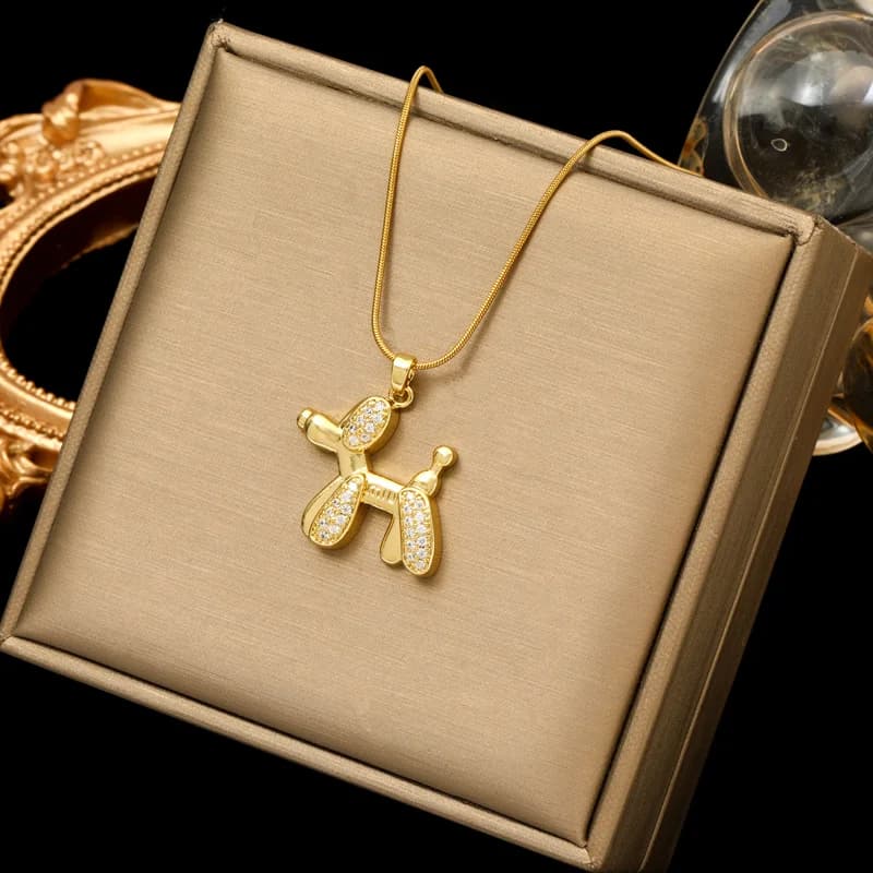 Collier pendentif Chien Ballon